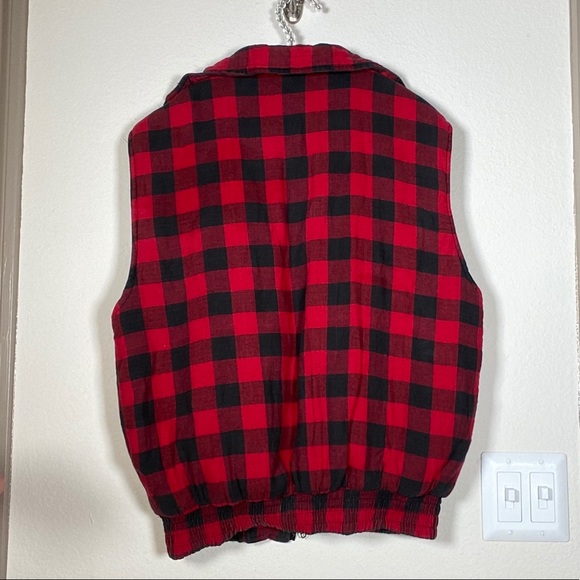 Vintage Large Ozark Trail Buffalo check plaid vest - Picture 2 of 3
